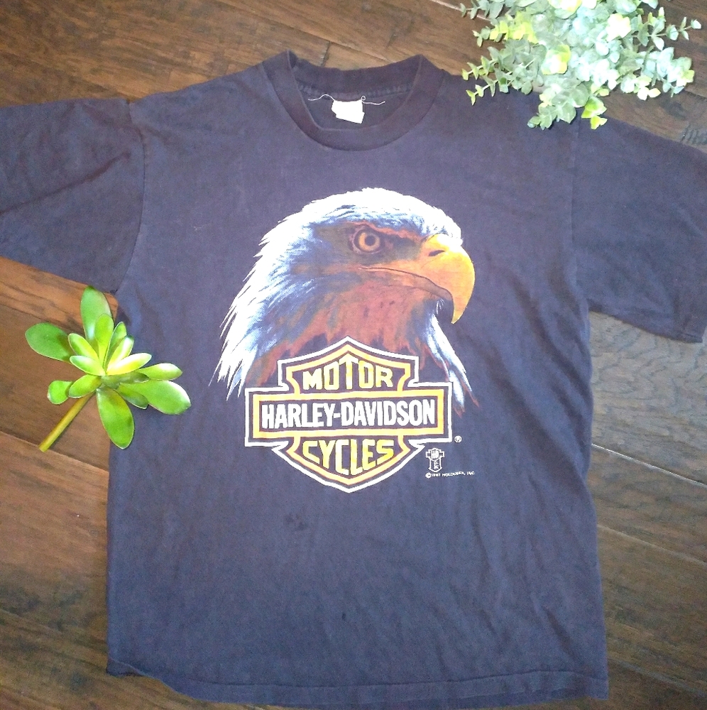 Harley Davidson Tshirt Black Size L